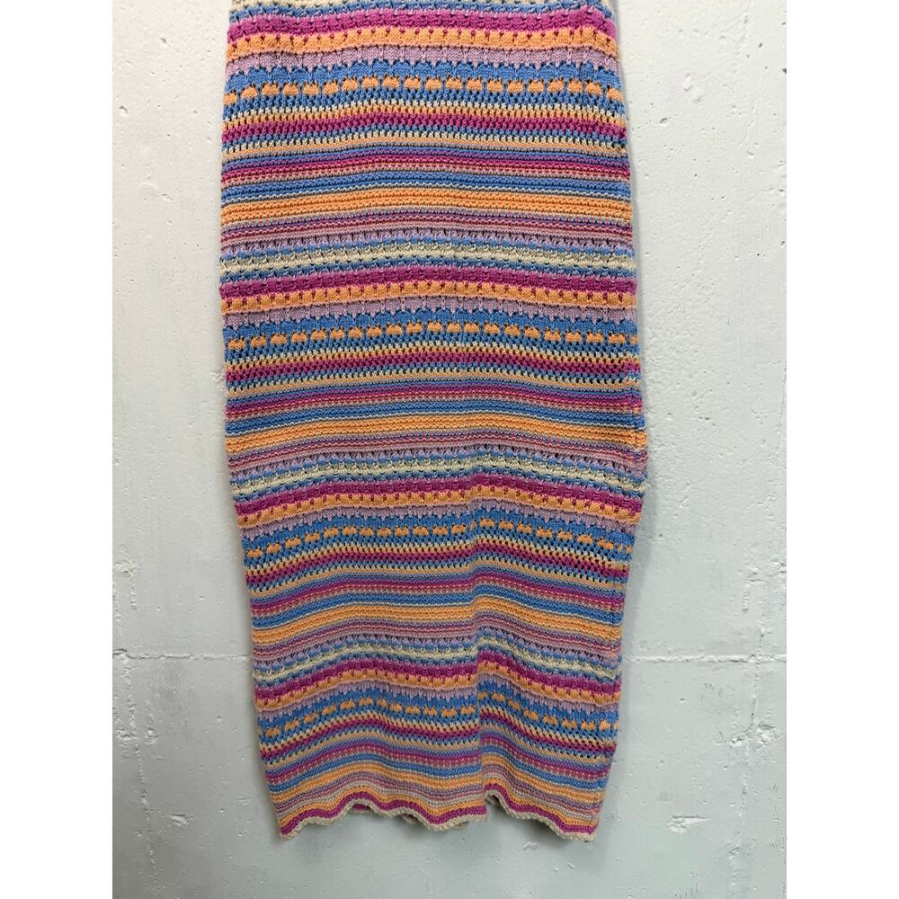 Z Supply Santa Cruz Stripe Midi Dress Womens XS Knit Crochet - Picture 4 of 9
